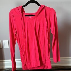 Pink Long Sleeve Active Hoodie